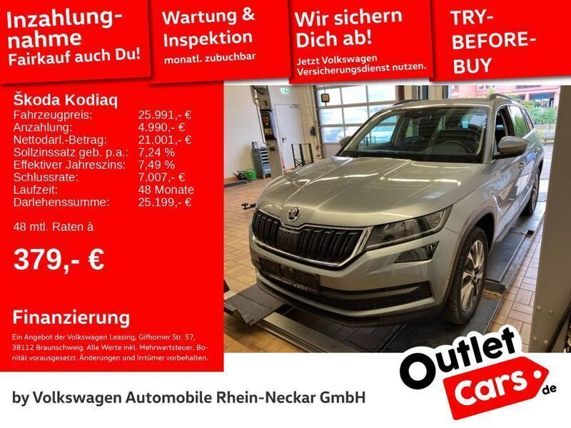Business grau metallic Gebraucht 2021 Skoda Kodiaq Ambition SUV | 25.991 € (Guter Preis) - Bild 1/2