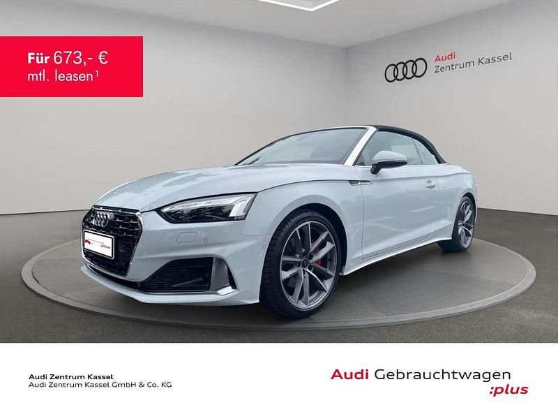 Gletscherweiß metallic Gebraucht 2024 Audi A5 Cabriolet Sport Cabrio | 54.490 € (Teuer) - Bild 1/3