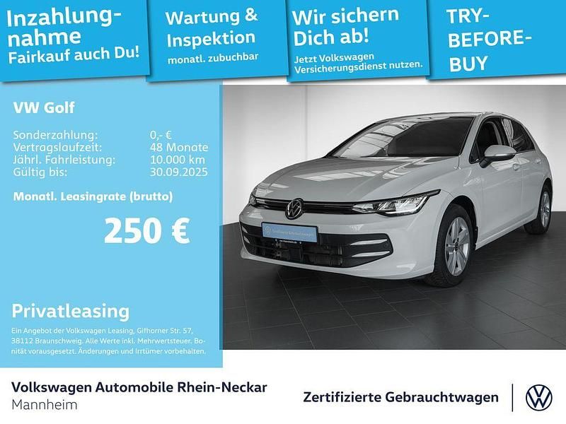 Pure white Gebraucht 2024 VW Golf VIII Life Limousine | 23.999 € (Guter Preis) - Bild 1/3