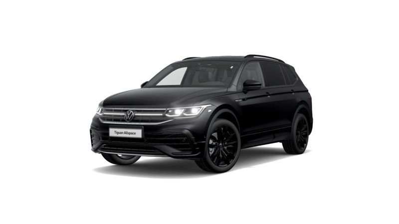 Schwarz Gebraucht 2021 VW Tiguan Allspace R-line SUV | 35.470 € (Fairer Preis) - Bild 1/4