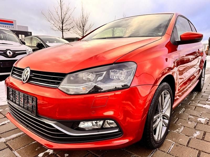 Rot Gebraucht 2016 VW Polo LOUNGE Kleinwagen | 7.950 € (Superpreis) - Bild 1/4