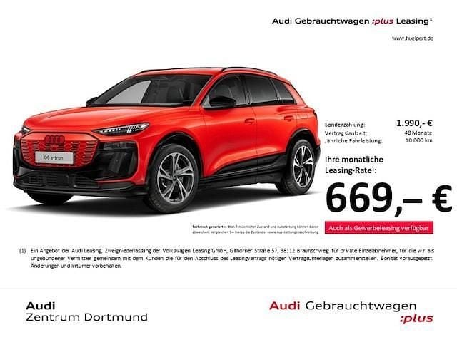 Rot Gebraucht 2024 Audi Q6 e-tron S-Line SUV | 69.888 € (Fairer Preis) - Bild 1/3