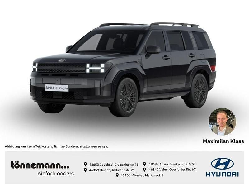 Schwarz Neu 2025 Hyundai Santa Fe Blackline SUV | 53.740 € (Guter Preis) - Bild 1/4
