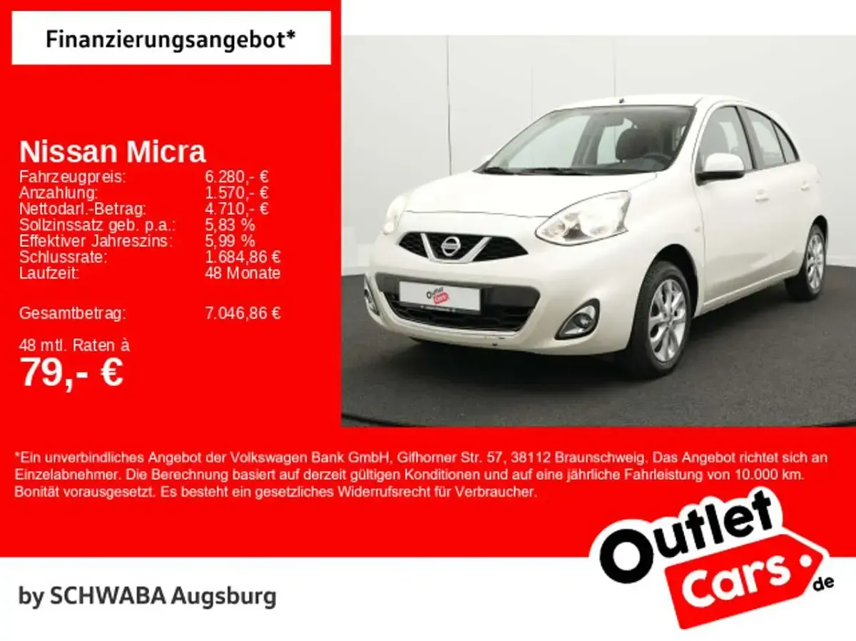 Occasion Nissan Micra Acenta 80 ch (58 kW) 2017 Blanc Citadine