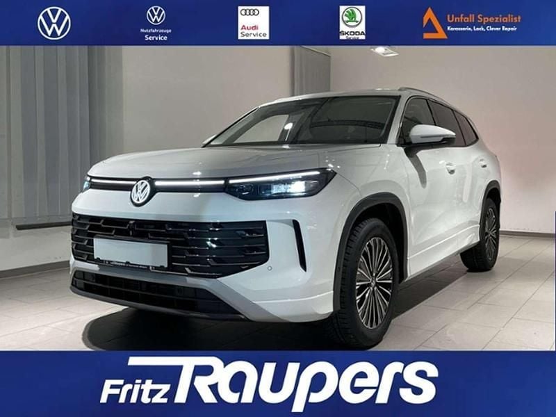 Pure white Neu 2025 VW Tayron Elegance SUV | 58.315 € - Bild 1/4