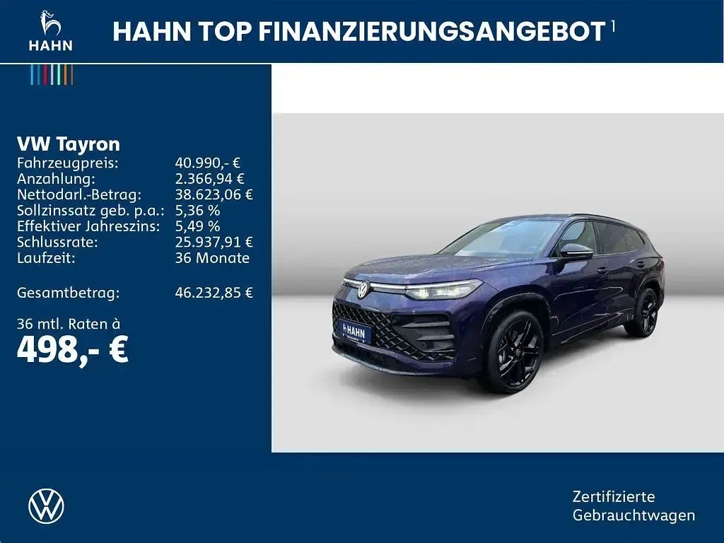 Gebraucht VW Tayron R-line 150 PS (110 kW) 2025 Ultra violet metallic SUV