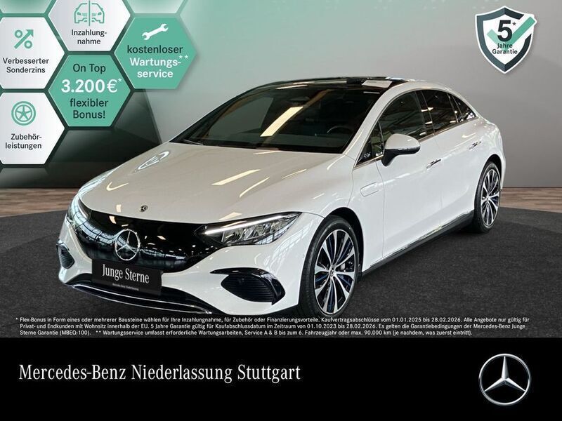 Weiß Gebraucht 2024 Mercedes EQE300 Avantgarde Limousine | 43.990 € - Bild 1/3