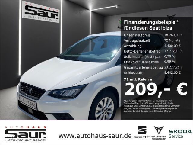 Weiss Gebraucht 2024 Seat Ibiza Style Limousine | 18.760 € (Fairer Preis) - Bild 1/4