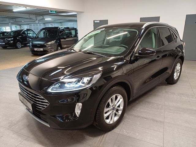 Obsidianschwarz metallic Gebraucht 2021 Ford Kuga Titanium X SUV | 21.950 € (Superpreis) - Bild 1/3