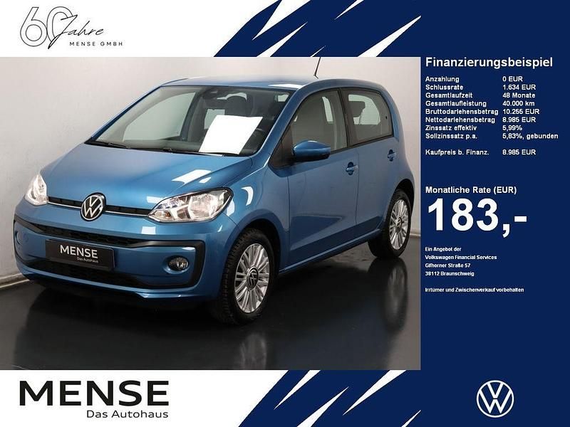 Gebraucht VW up! Basis 68 PS (50 kW) 2020 Blau Kleinwagen