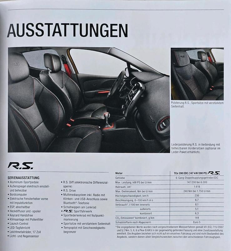 Gebraucht Renault Clio IV R.S. 200 PS (147 kW) 2014 Rot Limousine