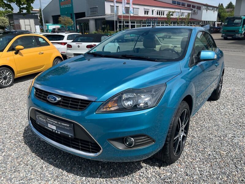 Blau Gebraucht 2009 Ford Focus Cabriolet Titanium Cabrio | 6.999 € (Etwas zu teuer) - Bild 1/4