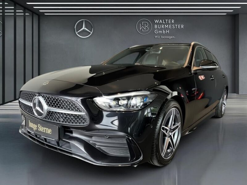 Metalliclack obsidianschwarz Gebraucht 2024 Mercedes C300 AMG Kombi | 49.990 € (Teuer) - Bild 1/4