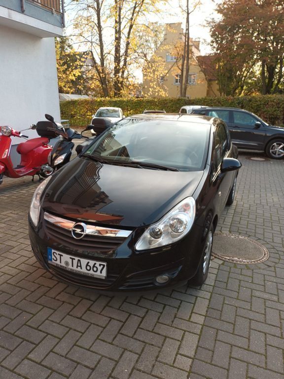 Schwarz Gebraucht 2009 Opel Corsa Selection Limousine | 1.150 € (Fairer Preis) - Bild 1/4