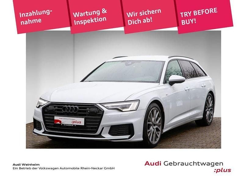 Gletscherweiß metallic Gebraucht 2022 Audi A6 S-Line Kombi | 42.272 € (Guter Preis) - Bild 1/4
