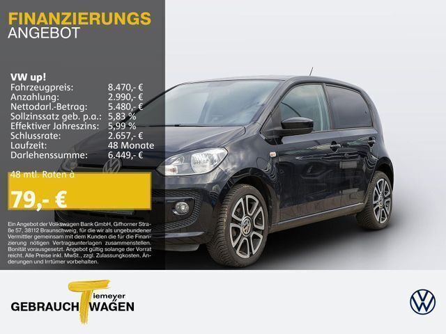Schwarz Gebraucht 2014 VW up! Cup Kleinwagen | 8.470 € (Etwas zu teuer) - Bild 1/1