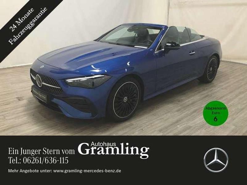 Spektralblau (metallic) Gebraucht 2024 Mercedes 200 AMG Cabrio | 59.385 € - Bild 1/4