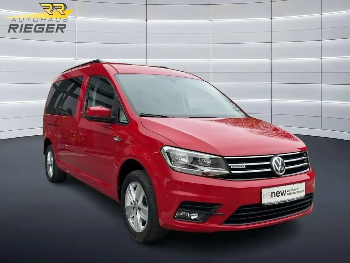 Gebraucht VW Caddy Maxi Comfortline 110 PS (80 kW) 2016 Kirschrot, kirschrot Van / Kleinbus