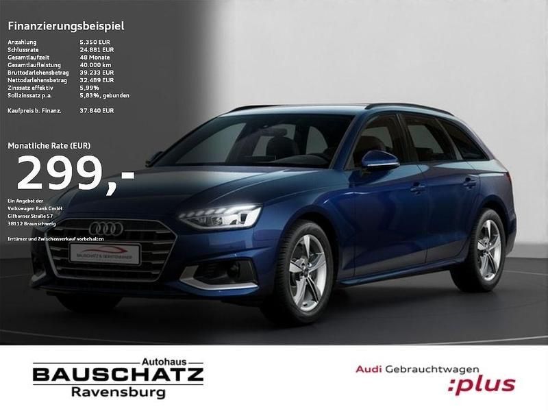 Navarrablau metallic Gebraucht 2024 Audi A4 Advanced Plus Kombi | 41.710 € (Teuer) - Bild 1/4