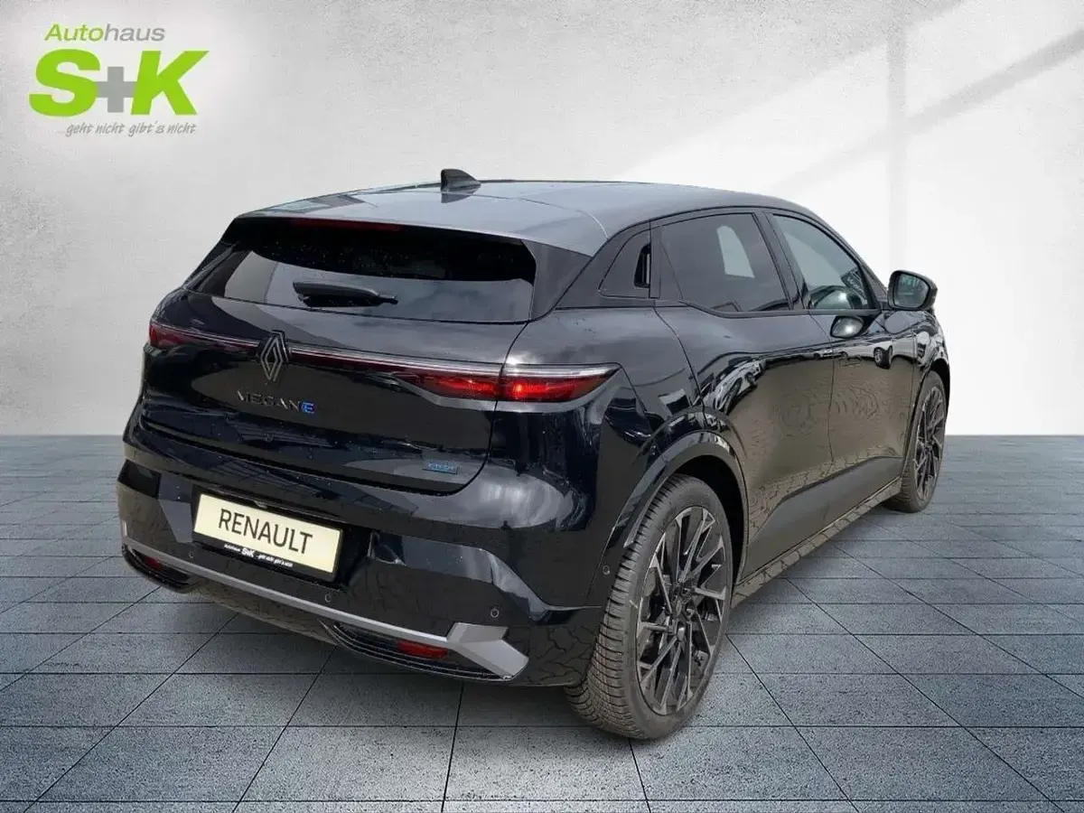 Gebraucht Renault Megane E-Tech Esprit Alpine 160 kW (218 PS) 2025 Black pearlschwarz metallic, dolomitgrau (grau) Limousine