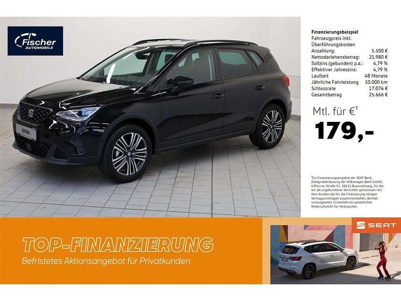 Midnight schwarz metallic Neu 2025 Seat Arona SUV | 27.480 € (Fairer Preis) - Bild 1/4