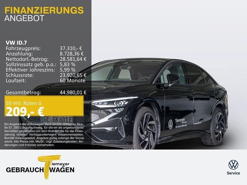 Gebraucht VW ID.7 Pro 210 kW (286 PS) 2023 Schwarz Kleinwagen