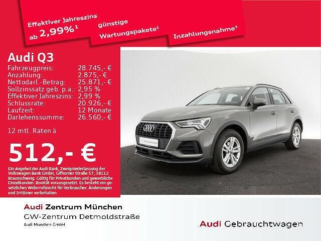 Chronosgrau metallic Gebraucht 2021 Audi Q3 Ambiente SUV | 28.745 € (Fairer Preis) - Bild 1/1