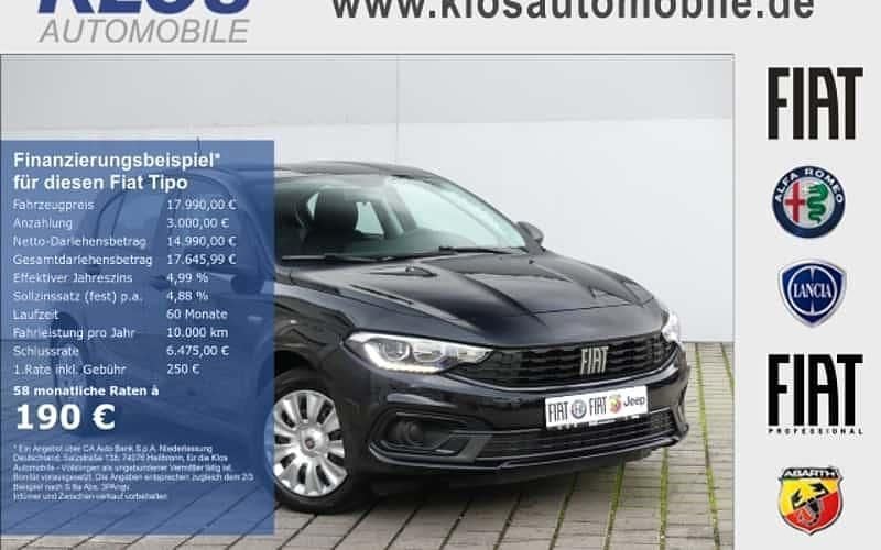 Schwarz Gebraucht 2024 Fiat Tipo Limousine | 17.990 € (Superpreis) - Bild 1/4