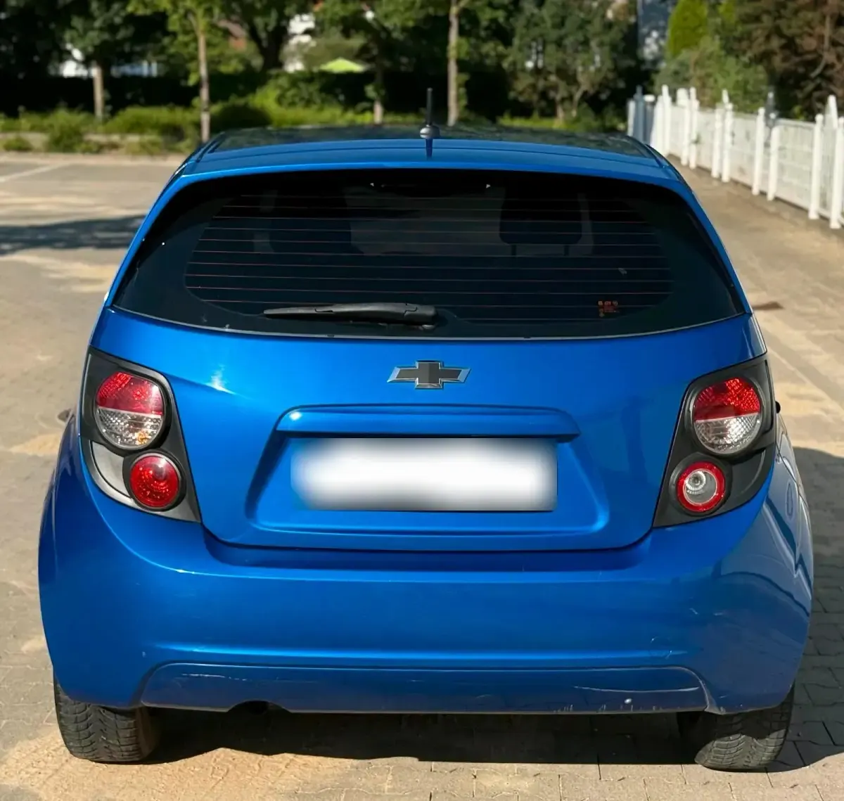 Gebraucht Chevrolet Aveo 86 PS (63 kW) 2012 Blau Kleinwagen