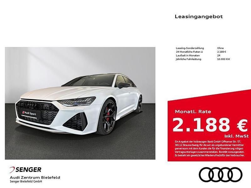 Weiß Neu 2025 Audi RS6 Performance Kombi | 205.220 € - Bild 1/4