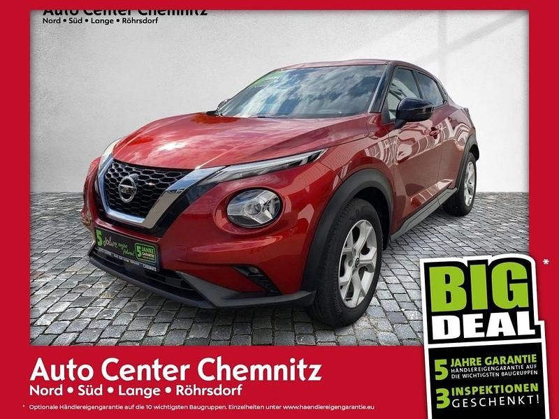 Fuji sunset red Gebraucht 2021 Nissan Juke N-Connecta SUV | 16.949 € (Fairer Preis) - Bild 1/4