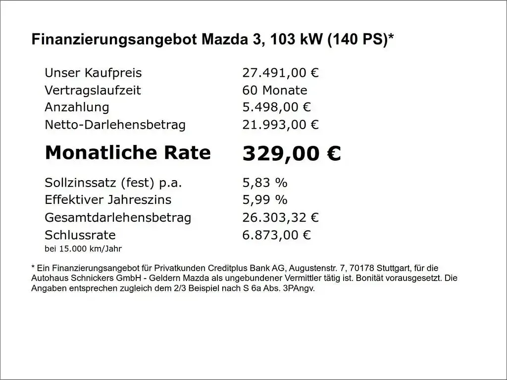 Gebraucht Mazda 3 Sky 140 PS (102 kW) 2025 Grau Limousine