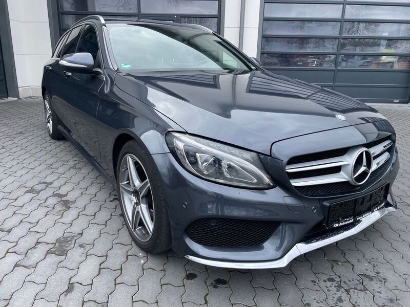 Grau Gebraucht 2015 Mercedes C250 AMG Kombi | 18.899 € (Guter Preis) - Bild 1/4