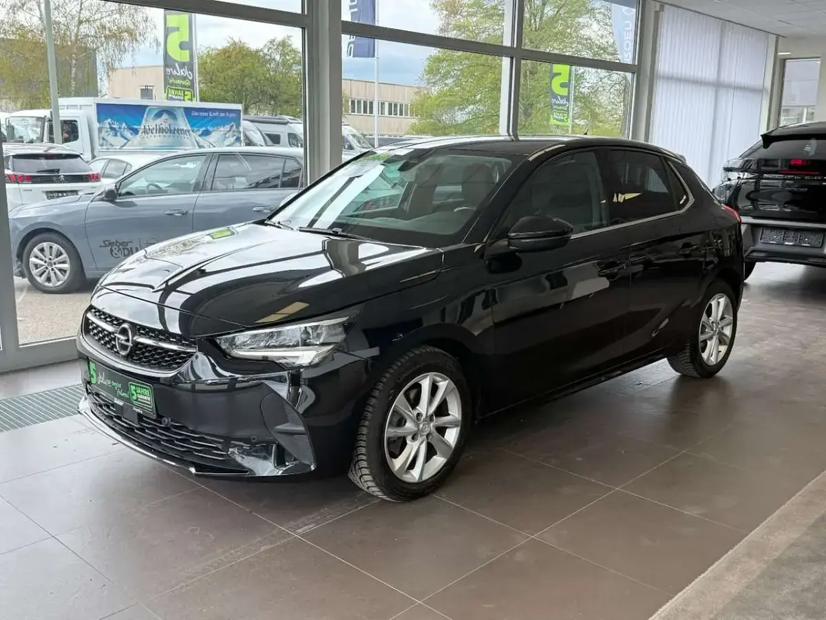 Gebraucht Opel Corsa Elegance 101 PS (74 kW) 2021 Diamant schwarz/karbon schwarz Kleinwagen