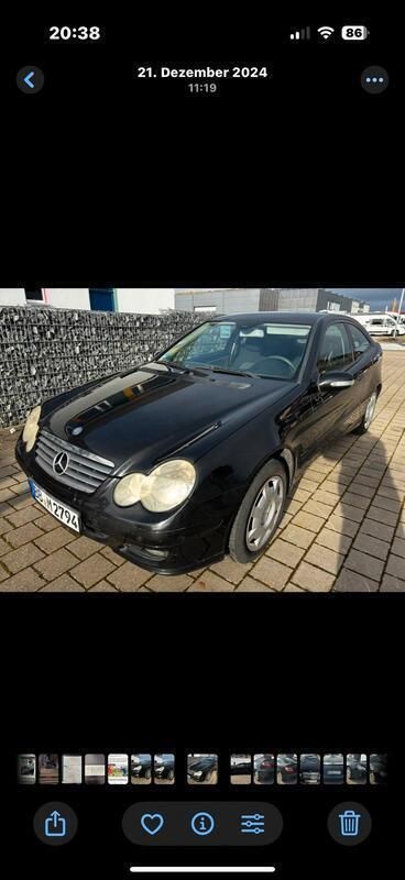 Schwarz Gebraucht 2006 Mercedes C160 Coupé | 1.290 € (Fairer Preis) - Bild 1/4