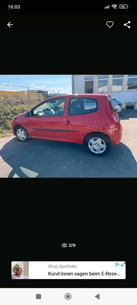 Second-hand Renault Twingo 75 CP (55 kW) 2013 Roșu Hatchback