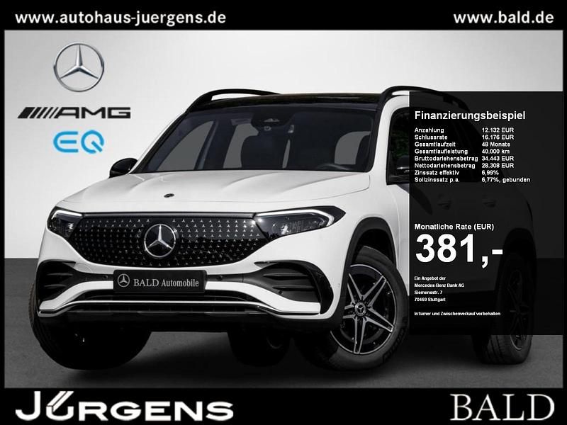 Weiss polarweiß Gebraucht 2024 Mercedes EQB350 AMG SUV | 40.220 € (Fairer Preis) - Bild 1/4