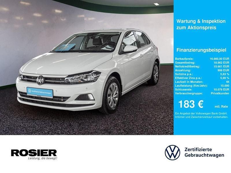 Weiß Gebraucht 2021 VW Polo Comfortline Kleinwagen | 16.660 € (Guter Preis) - Bild 1/4