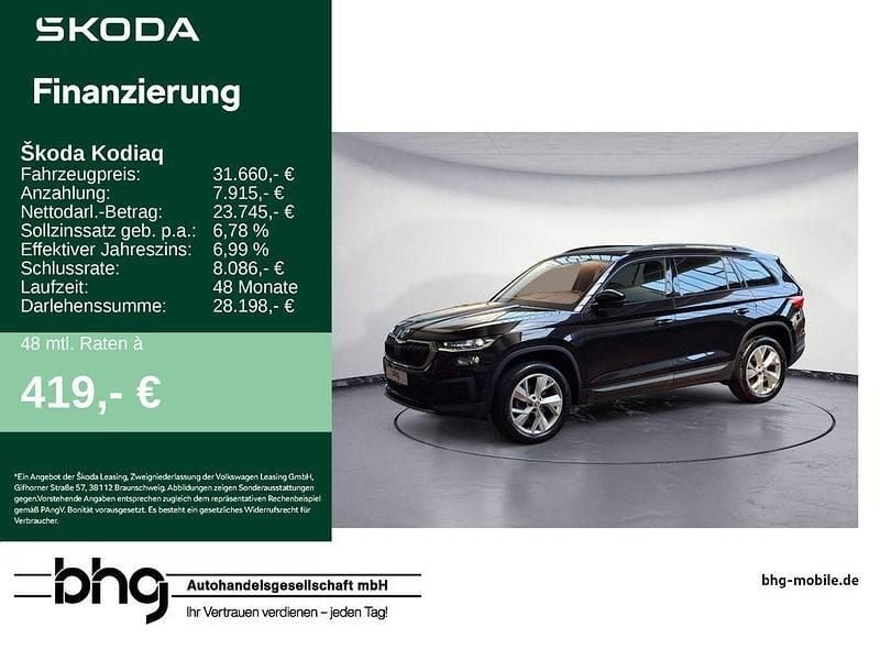 Blackmagic perleffekt Gebraucht 2022 Skoda Kodiaq Tour SUV | 31.660 € (Guter Preis) - Bild 1/4