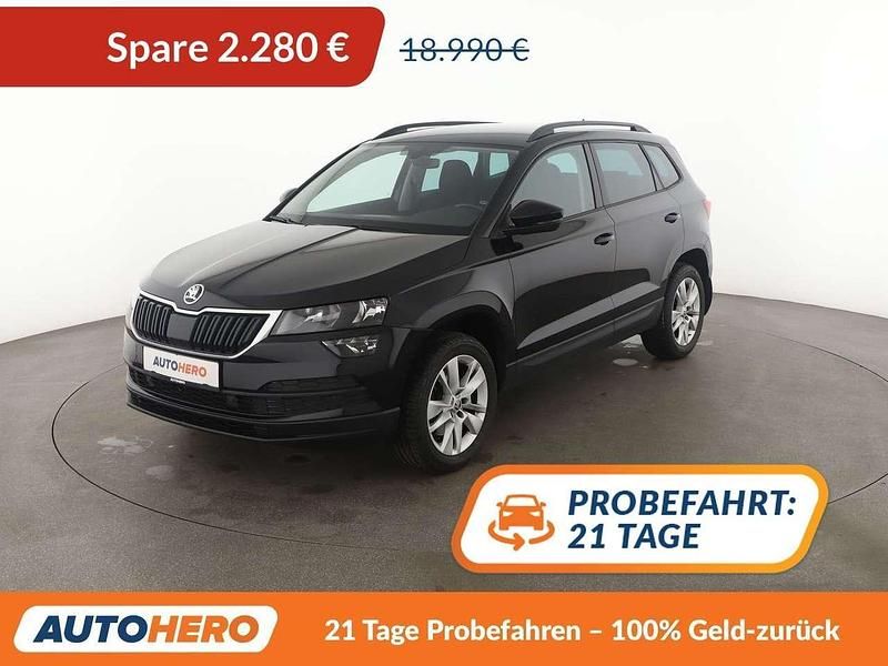 Cerna magic black magic Gebraucht 2018 Skoda Karoq Ambition SUV | 16.710 € (Guter Preis) - Bild 1/3
