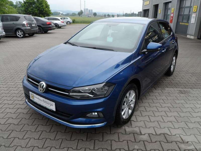 Blau Gebraucht 2018 VW Polo Highline Kleinwagen | 11.950 € (Fairer Preis) - Bild 1/4