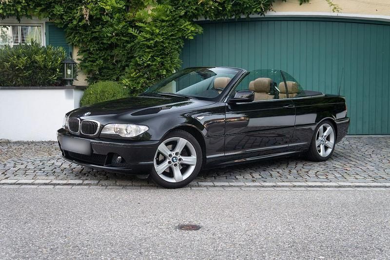 Schwarz Gebraucht 2005 BMW 320 Cabriolet Sport Line Cabrio | 12.500 € (Fairer Preis) - Bild 1/4