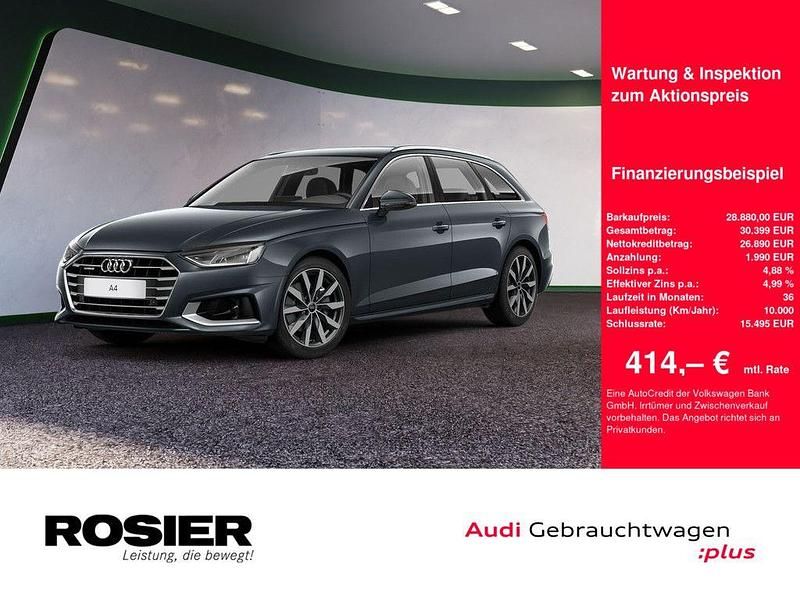 Grau / manhattangrau Gebraucht 2020 Audi A4 Advanced Plus Kombi | 28.880 € (Fairer Preis) - Bild 1/4