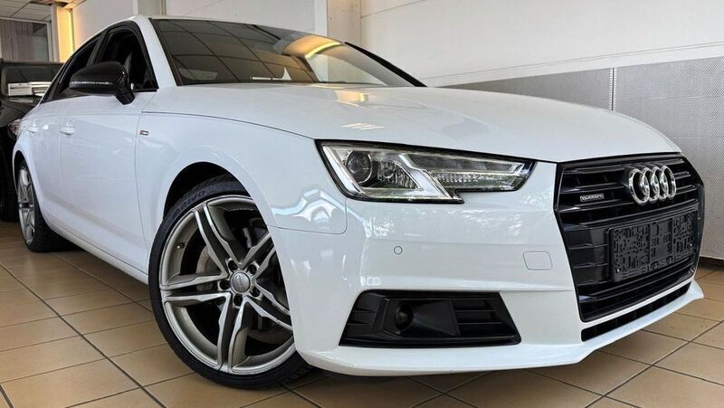 Gletscherweiß metallic Gebraucht 2018 Audi A4 S-Line Limousine | 24.990 € (Teuer) - Bild 1/4
