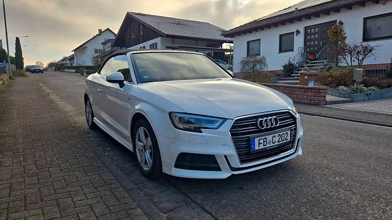 Weiß Gebraucht 2019 Audi A3 Cabriolet S-Line Cabrio | 22.999 € (Fairer Preis) - Bild 1/4