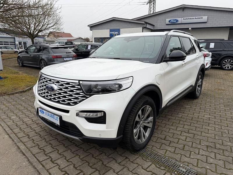 Weiß Gebraucht 2021 Ford Explorer Platinum SUV | 37.990 € (Superpreis) - Bild 1/4