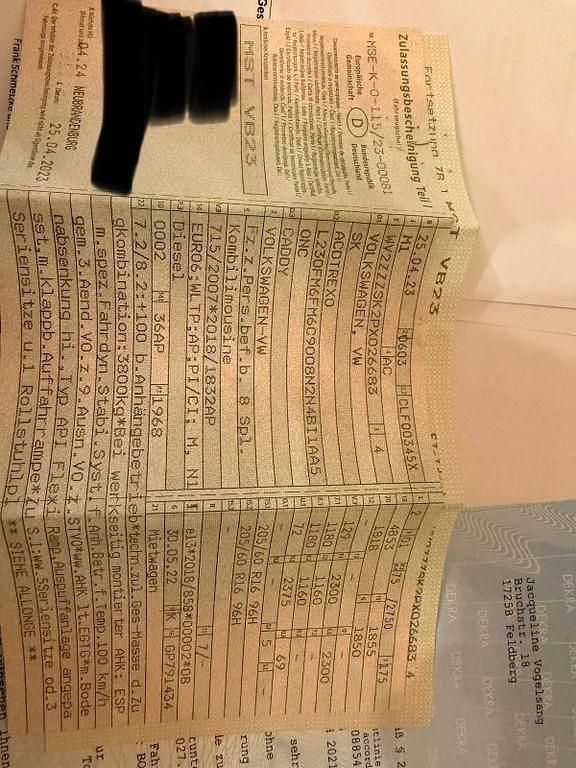 Gebraucht VW Caddy Dark Label 102 PS (75 kW) 2023 Grau Van / Kleinbus