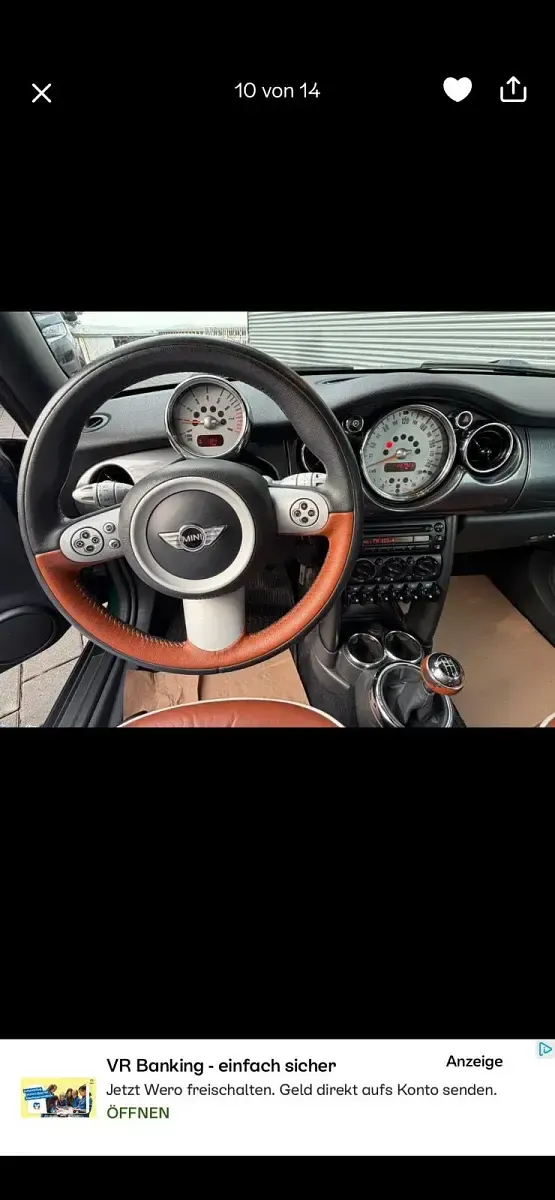 Gebraucht Mini Cooper Cabriolet 116 PS (85 kW) 2008 Grün Cabrio
