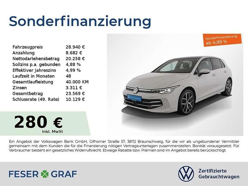 Weiß Gebraucht 2024 VW Golf Edition Limousine | 28.840 € (Fairer Preis) - Bild 1/2