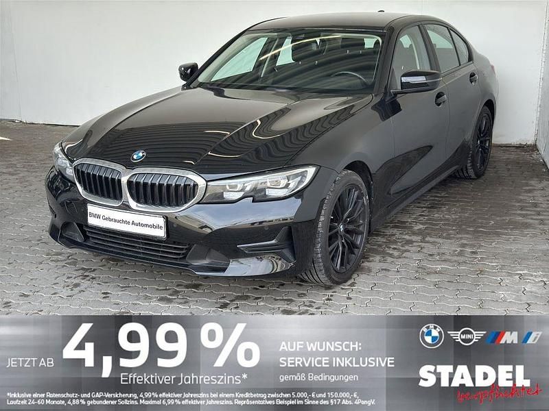 Schwarz uni Gebraucht 2022 BMW 318 Sport Line Limousine | 28.240 € (Fairer Preis) - Bild 1/4